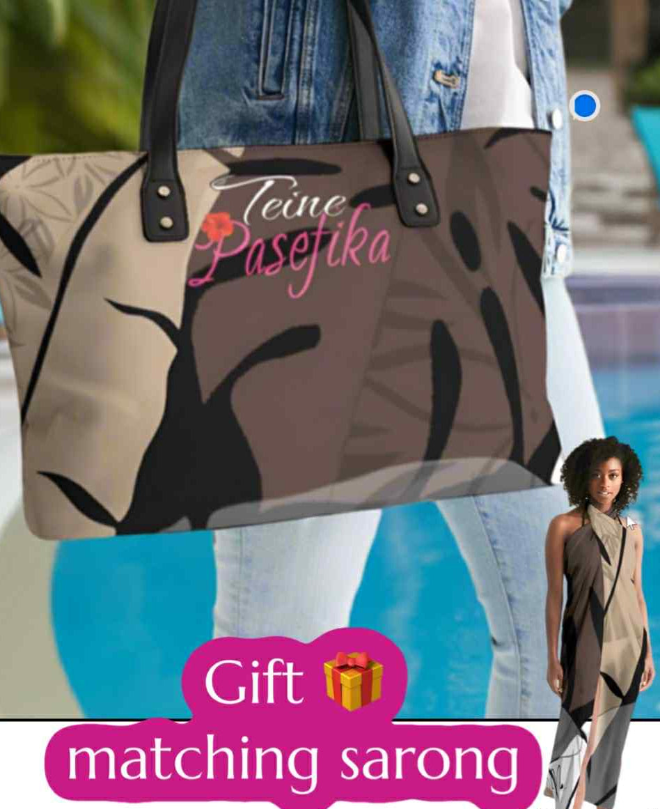 Teine Pasefika Natural Stylish Tote